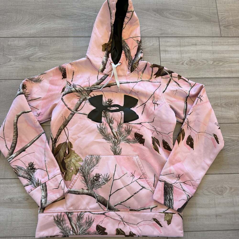 Under Armour Hoodie Womens S Pink Realtree Camo